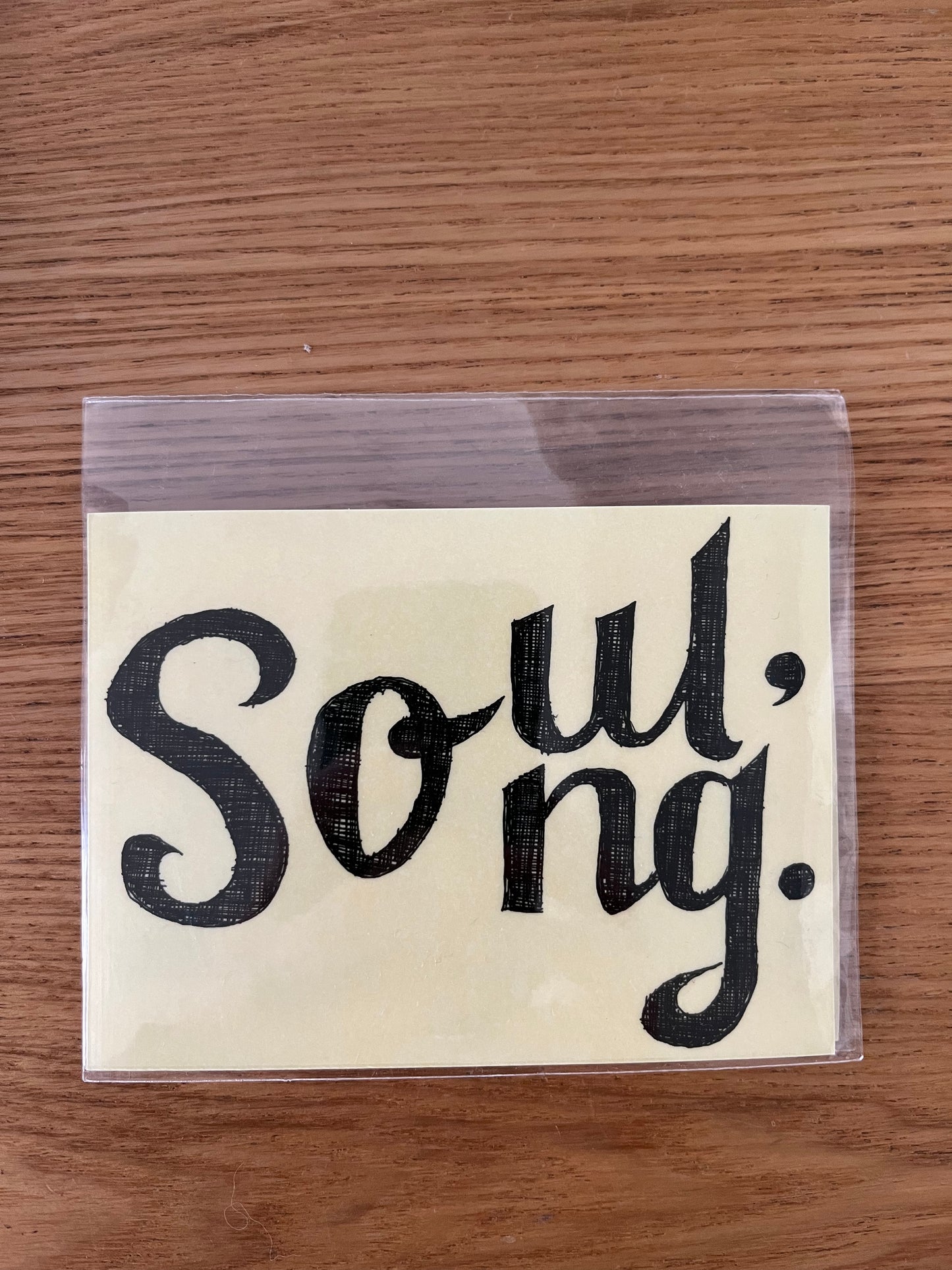 透明防水贴纸 Soul/Song Transparent waterproof sticker Soul/Song 透明防水貼紙 Soul/Song