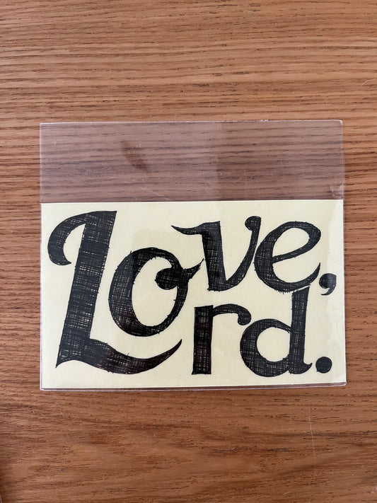 透明防水贴纸 Love/Lord  Transparent waterproof sticker Love/Lord  透明防水貼紙 Love/Lord