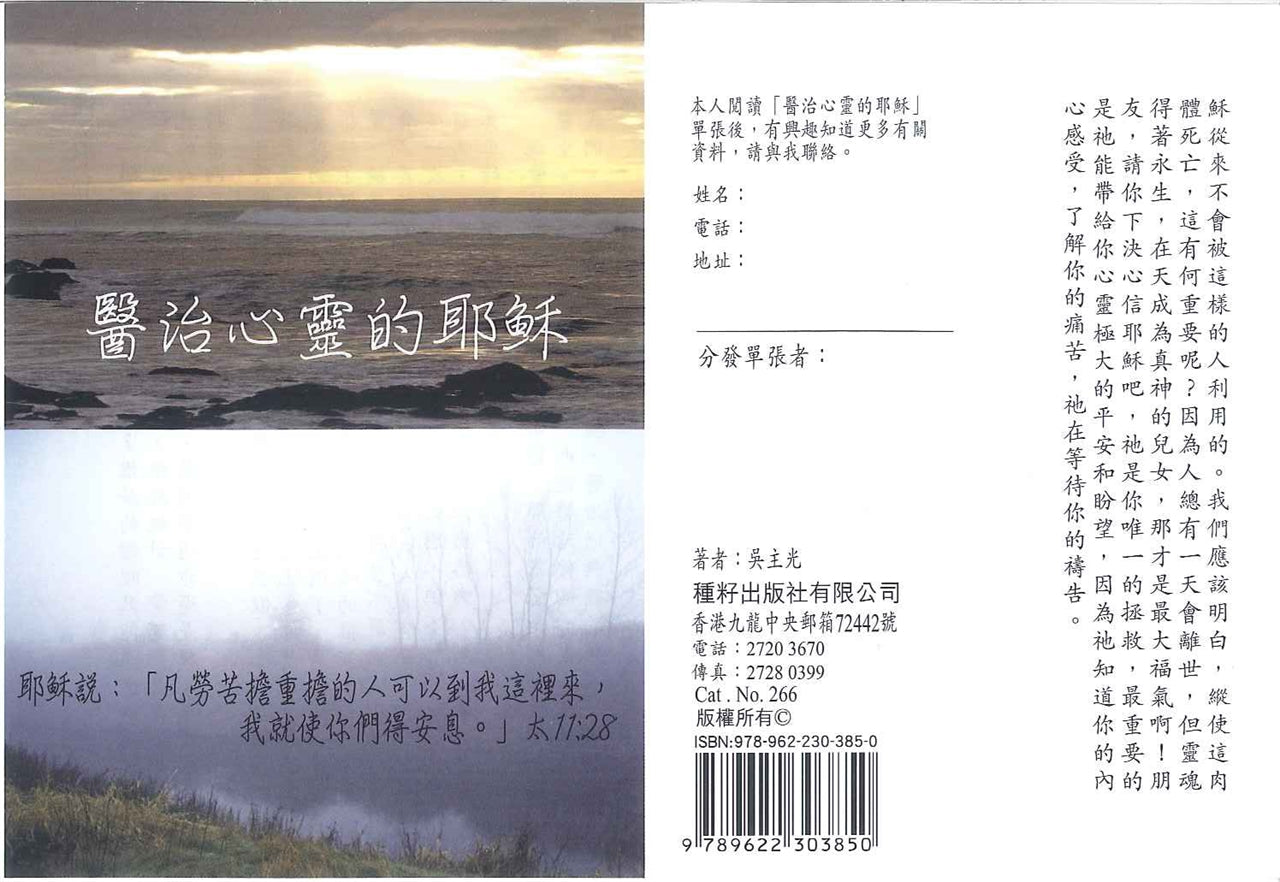 醫治心靈的耶穌 Jesus healing the soul 医治心灵的耶稣