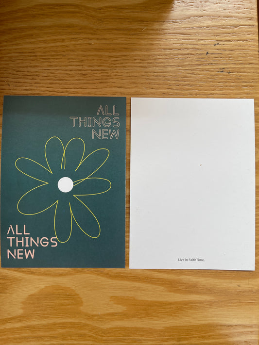 手写卡片All Things New