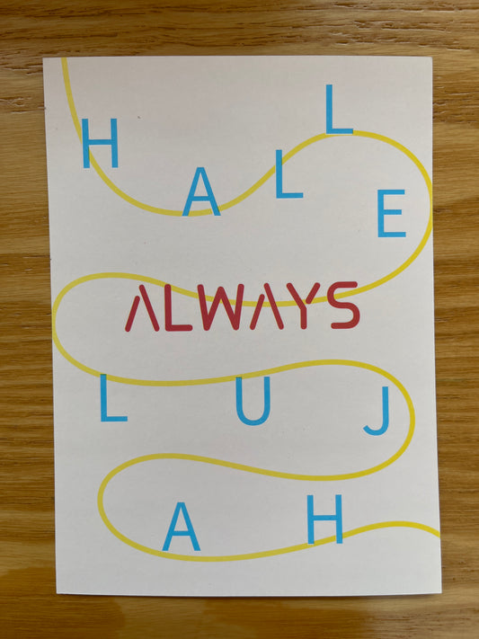 手写卡片Hallelujah