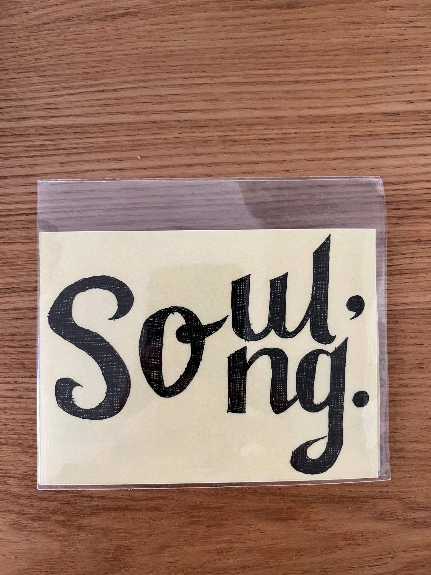 透明防水贴纸 Soul/Song  Transparent waterproof sticker Soul/Song  透明防水貼紙 Soul/Song