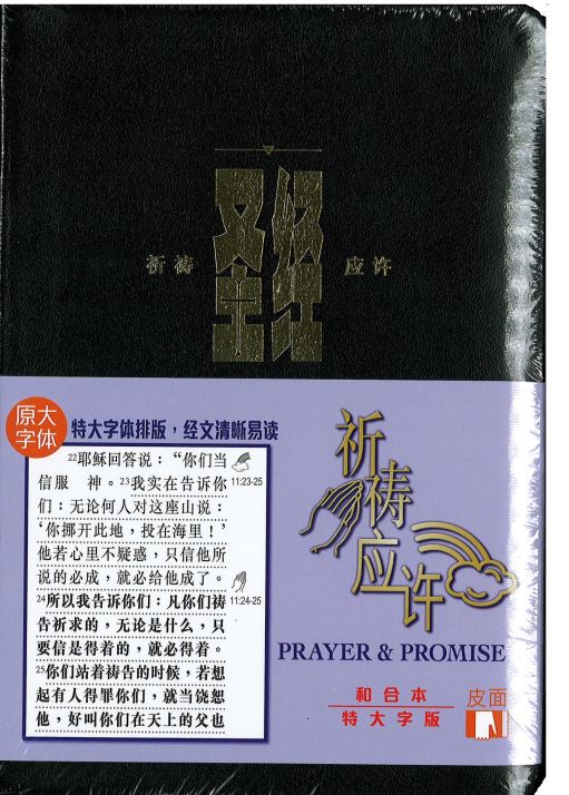 祈禱應許版聖經 特大字版  皮面 Holy Bible Chinese Union Version (簡） 祈祷应许版圣经 特大字版皮面 简体