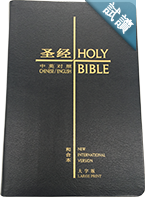 中英聖經和合本．大字版‧黑色複合皮面‧金邊 簡體 中英圣经和合本大字版简体